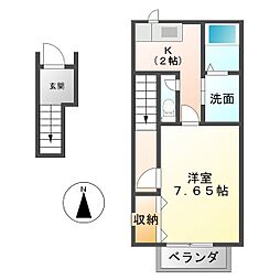 アンフィニ3 1Kの間取図画像