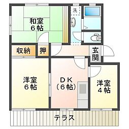 サンハイツ　Ｎ棟 1階/102