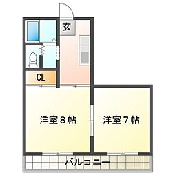 レジデンスヒル 2階/205