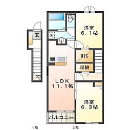 ボヌールI 2階