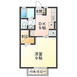 エスパシオ宮前 1DKの間取図画像