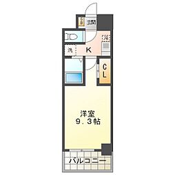 WillDo四日市白須賀 1Kの間取図画像