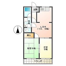 コーポパーシモンII 1階