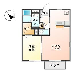 間取図画像 1LDK
