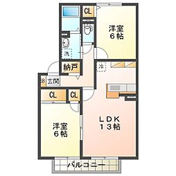 ル・アンソレイエ 2階