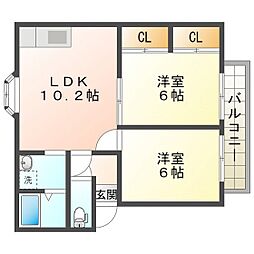 ヴィラ富洲原 3階