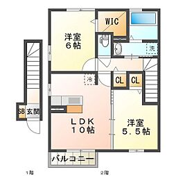 フィオーレ松本 A棟 2階