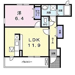 間取図画像 1LDK