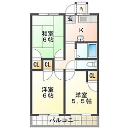 アイハイツB棟 2階/202