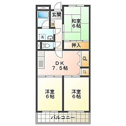 オーガイトＫＩＴＡＯＫＡ　Ａ棟 3階