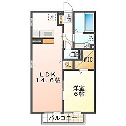 ティーズスクエアA 1LDKの間取図画像