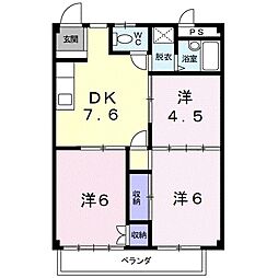 シティハイツ天の森 3DKの間取図画像