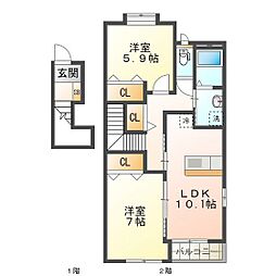 フォレスターハウスI 2階/202