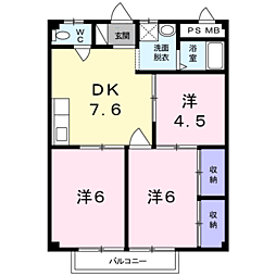 シティハイツヤマキチ 2階/2E