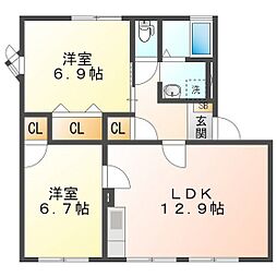 カーサ江島　Ｃ 1階/102