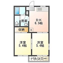 タウニーＳＡＫＡ　Ａ棟 2階