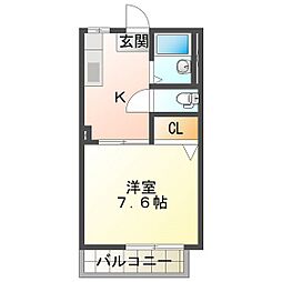 ユニバーサル岸岡Ａ 1階/103