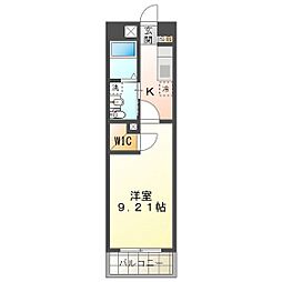 GRANDUKESUZUKA 1Kの間取図画像