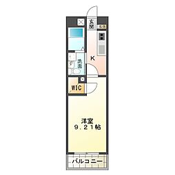 GRANDUKESUZUKA 1Kの間取図画像