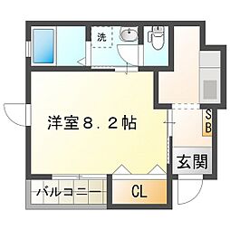 サンコート・F 1Kの間取図画像