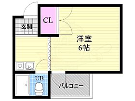 菱田ハイツ  ｜ 京都府京都市西京区上桂森下町（賃貸マンション1K・3階・18.00㎡） その2