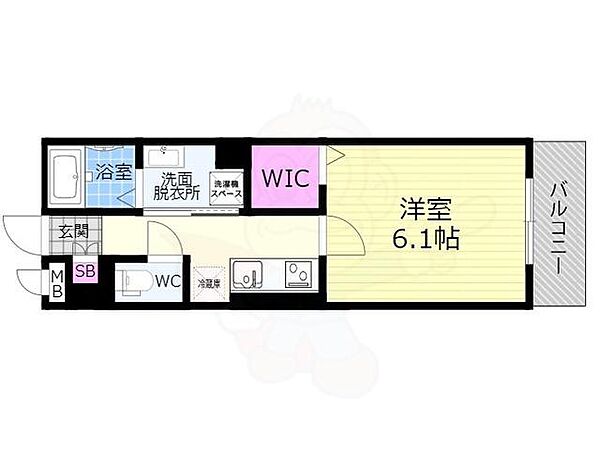 アリビオ向日町 ｜京都府京都市南区久世中久世町５丁目(賃貸アパート1K・3階・26.27㎡)の写真 その2