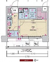 プレサンス THE KYOTO 東福寺 WEST  ｜ 京都府京都市南区東九条宇賀辺町35番1号（賃貸マンション1K・6階・23.94㎡） その2