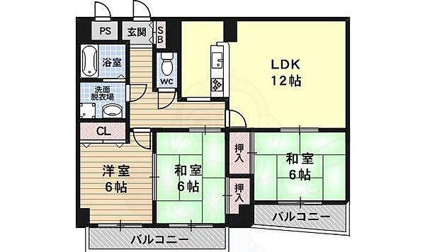 コンフォート桂 ｜京都府京都市西京区川島東代町(賃貸マンション3LDK・3階・70.19㎡)の写真 その2