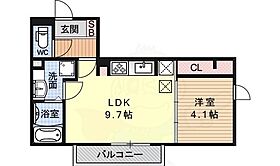 フォーチュン ウェル F  ｜ 京都府京都市伏見区深草大亀谷大山町（賃貸アパート1LDK・2階・35.21㎡） その2