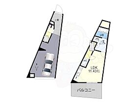 A-CUBEKANGETSUKYO 2 ｜ 京都府京都市伏見区向島庚申町（賃貸アパート1LDK・1階・66.90㎡） その2