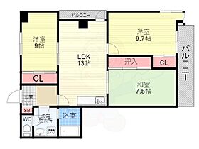 ハイツエリー2  ｜ 京都府京都市西京区松室追上ゲ町（賃貸マンション3LDK・3階・83.02㎡） その2