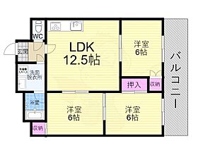 ハイムフロイデン一乗寺  ｜ 京都府京都市左京区一乗寺払殿町（賃貸マンション2LDK・3階・53.00㎡） その2