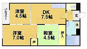 京都府京都市右京区太秦多藪町（賃貸マンション2LDK・3階・46.00㎡） その2