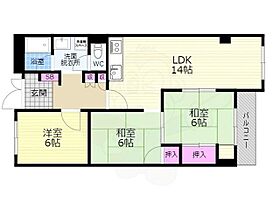 京都府京都市右京区常盤下田町（賃貸マンション3LDK・4階・76.68㎡） その2