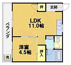 ハイツ京ノ道  ｜ 京都府京都市右京区太秦京ノ道町（賃貸マンション1LDK・1階・43.47㎡） その2