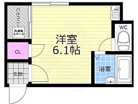 ポータリーたむら  ｜ 京都府京都市東山区鐘鋳町（賃貸アパート1R・3階・18.45㎡） その2