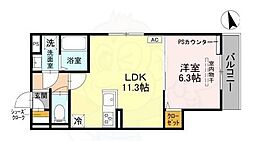 GRAMM御陵荒木C 2階/-