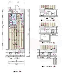 ソルテラスKYOTO西大路 瑠 1LDKの間取図画像
