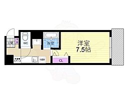 nexus伊香 2階1Kの間取り