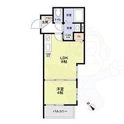 フラッツ六地蔵 3階/-