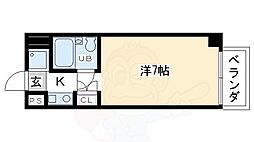 シリウス星の子ビル ワンルームの間取図画像
