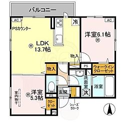 GRAMM東小野堀町EAST 2階/-