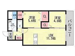 フローリア京都 2階/-