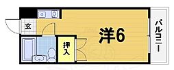 ハイツマウンテン 1Kの間取図画像