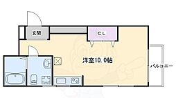 京峰ビル ワンルームの間取図画像