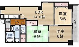 パルシティ西大路 3LDKの間取図画像