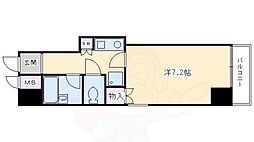 エステムコート御所南 1Kの間取図画像