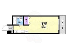 コーポグランブルー 1Kの間取図画像
