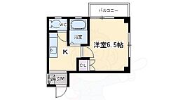 ノースヒルズ 1Kの間取図画像