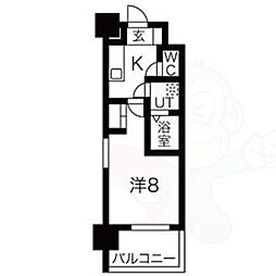 アーバンフラッツ五条堀川 4階/-
